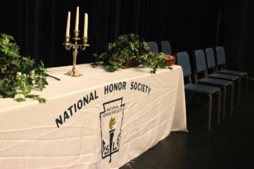 The National Honor Society inducts new students yearly for membership who have significantly achieved in academics and community service. 