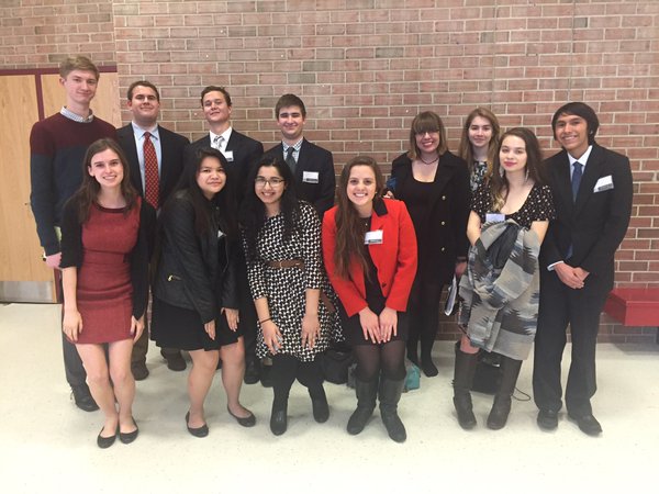 West Potomac delegates at Gar-Field Senior HS in Woodbridge.