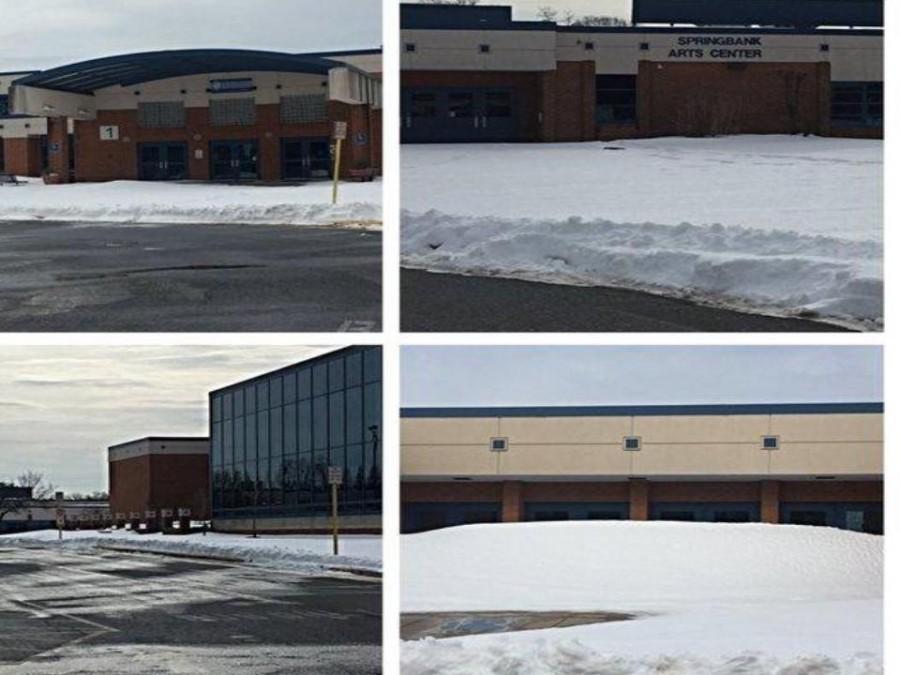 West Potomac after plows cleared the driveway during Snowstorm Jonas. 