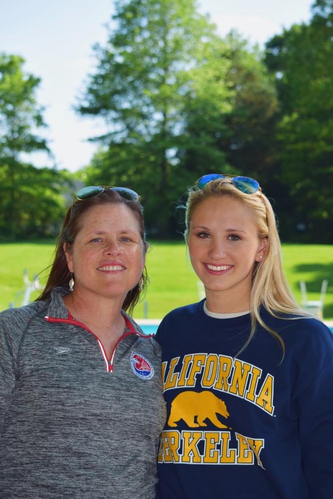 Cassidy Bayer (right) with her mother