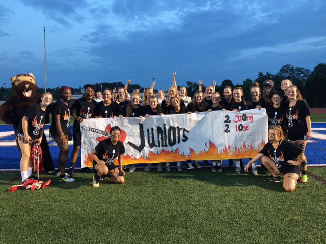 Photo from Senior Nicole Booth. Junior girls before last years powder puff.