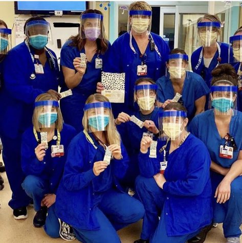 Verb bars distributed to healthcare workers on the front lines. Photo was sent in to #verblove on Instagram.