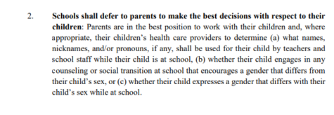 Excerpt from the VA DOE Model Policy 2022