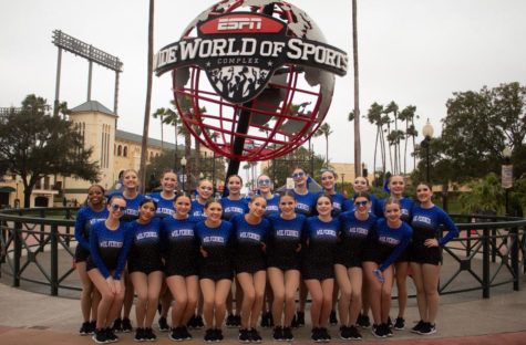 WPDT outside of the ESPN Wide World of Sports Arena after competing their Pom dance