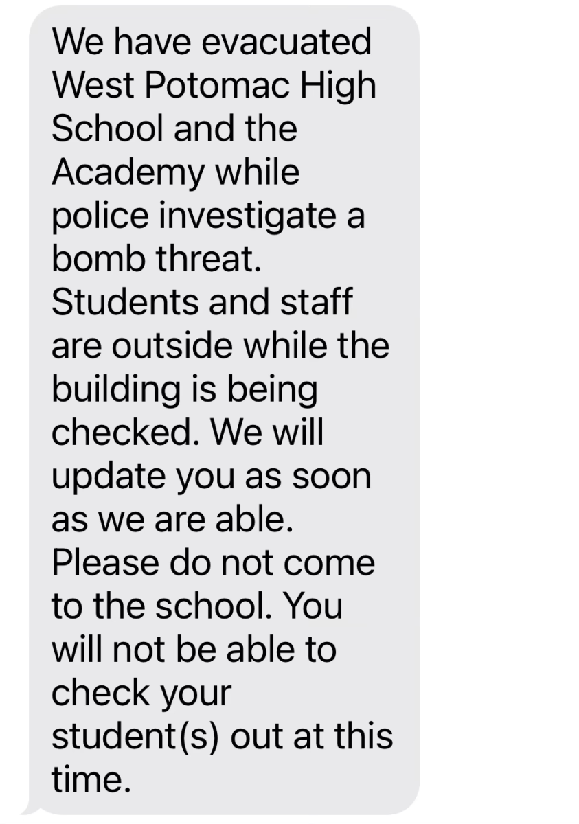 Screenshot of message sent to parents at 9:15 AM.
