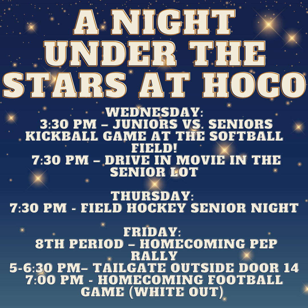 Wolverines be prepared! Above is the schedule for next weeks Homecoming themed events.