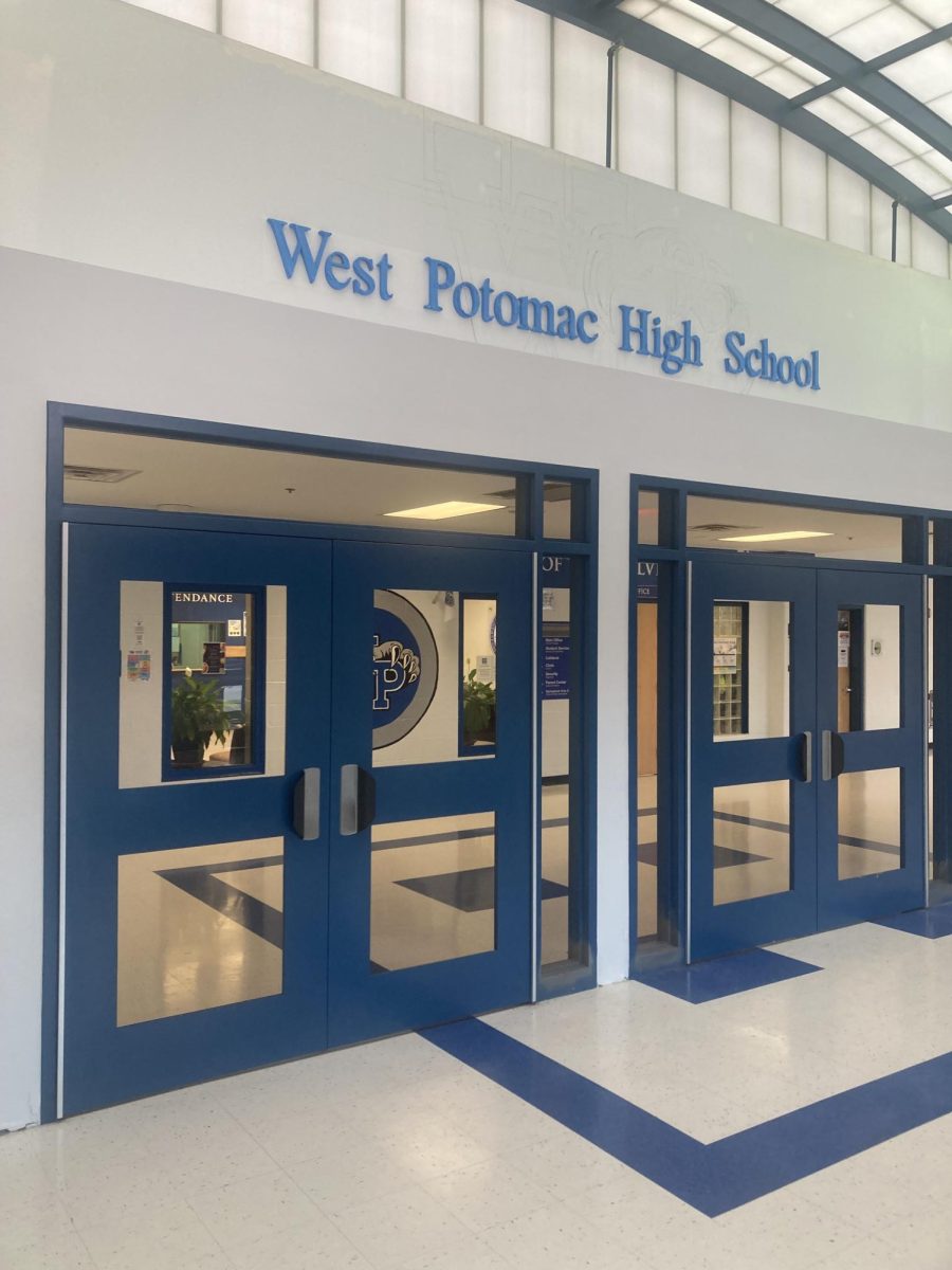 West Po faculty installs second set of doors in front of school to help keep the school safe.