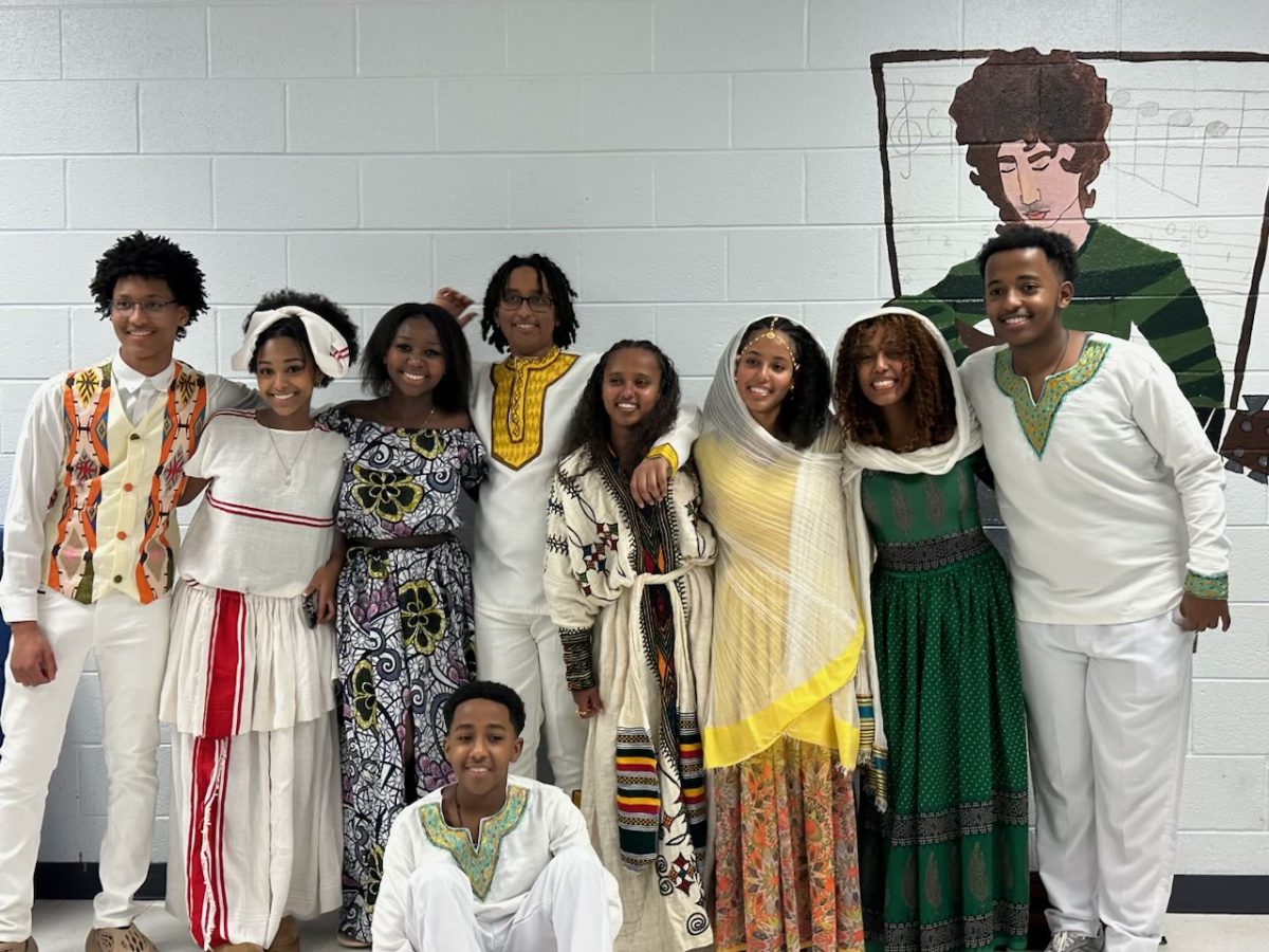 Students from the Habesha Student Association (HSA) gather for a photo during last year's International Night.