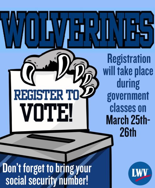 The League of Women Voters brings pre-registration to West Po students.