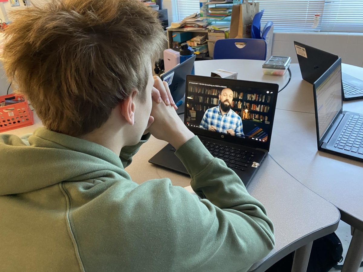 AP World Student Studying for their Exam