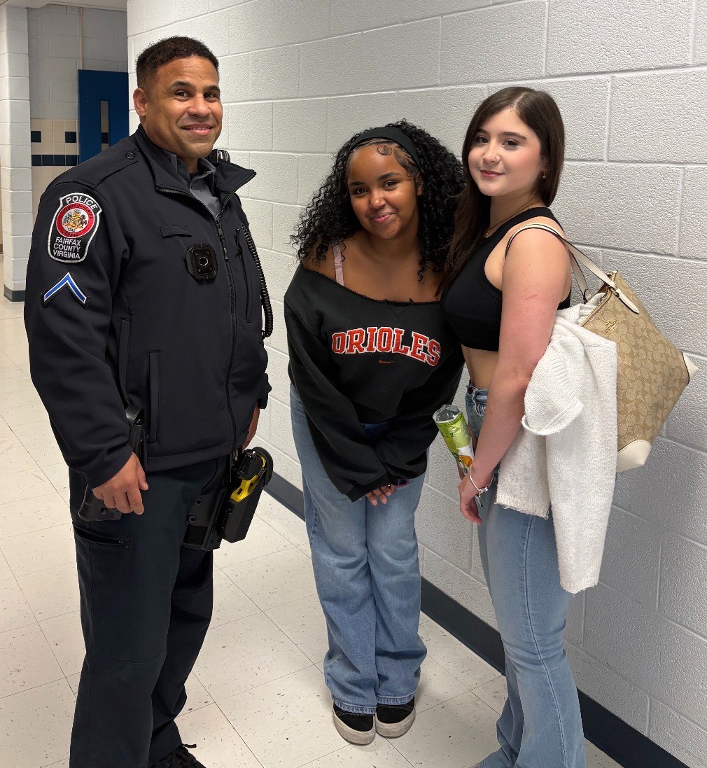 Officer Robert Tiburcio monitors the hallways and builds relationships with students to create a safe environment.