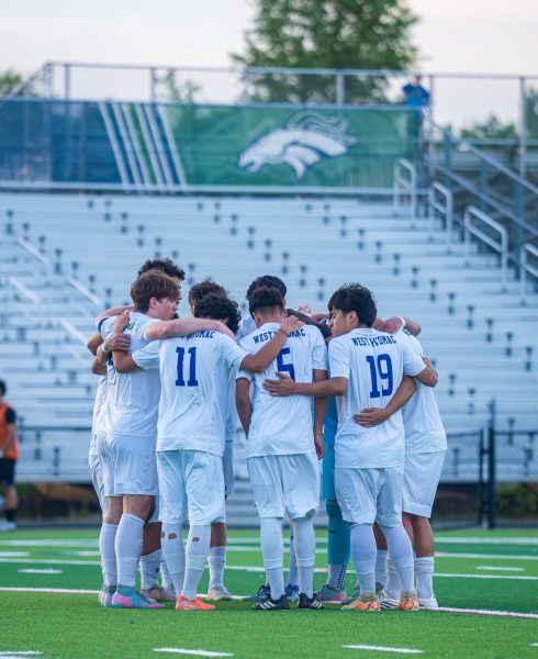 West Potomac Boys Varsity Soccer team rallies together to face opponent West Springfield in tonight's matchup at 7:15pm.