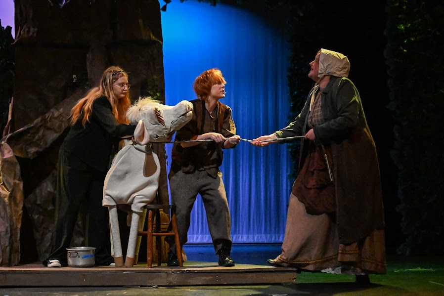Actors left to right: Beeh Work-Dembowski, Vinn Vatalaro, Evelyn Tomblin